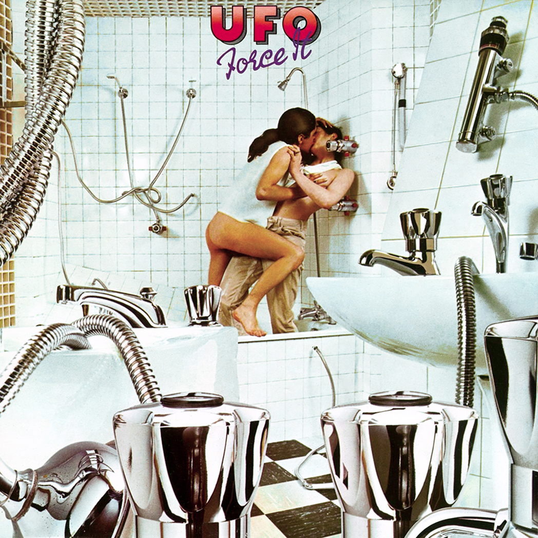 UFO, "Force It" (Chrysalis, 1975) © Hipgnosis