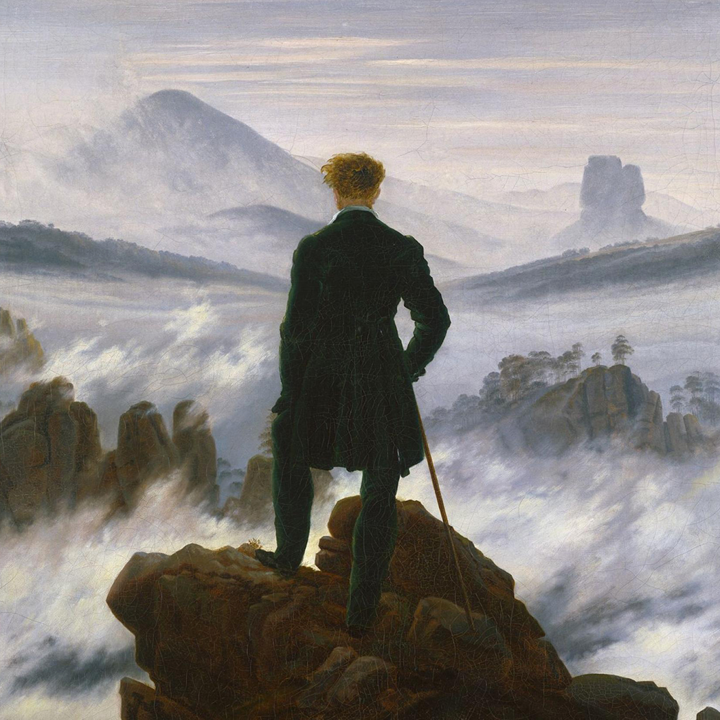 "Le Voyageur contemplant une mer de nuages", de Caspar David Friedrich (vers 1817-1818) © Caspar David Friedrich / Hamburger Kunsthalle